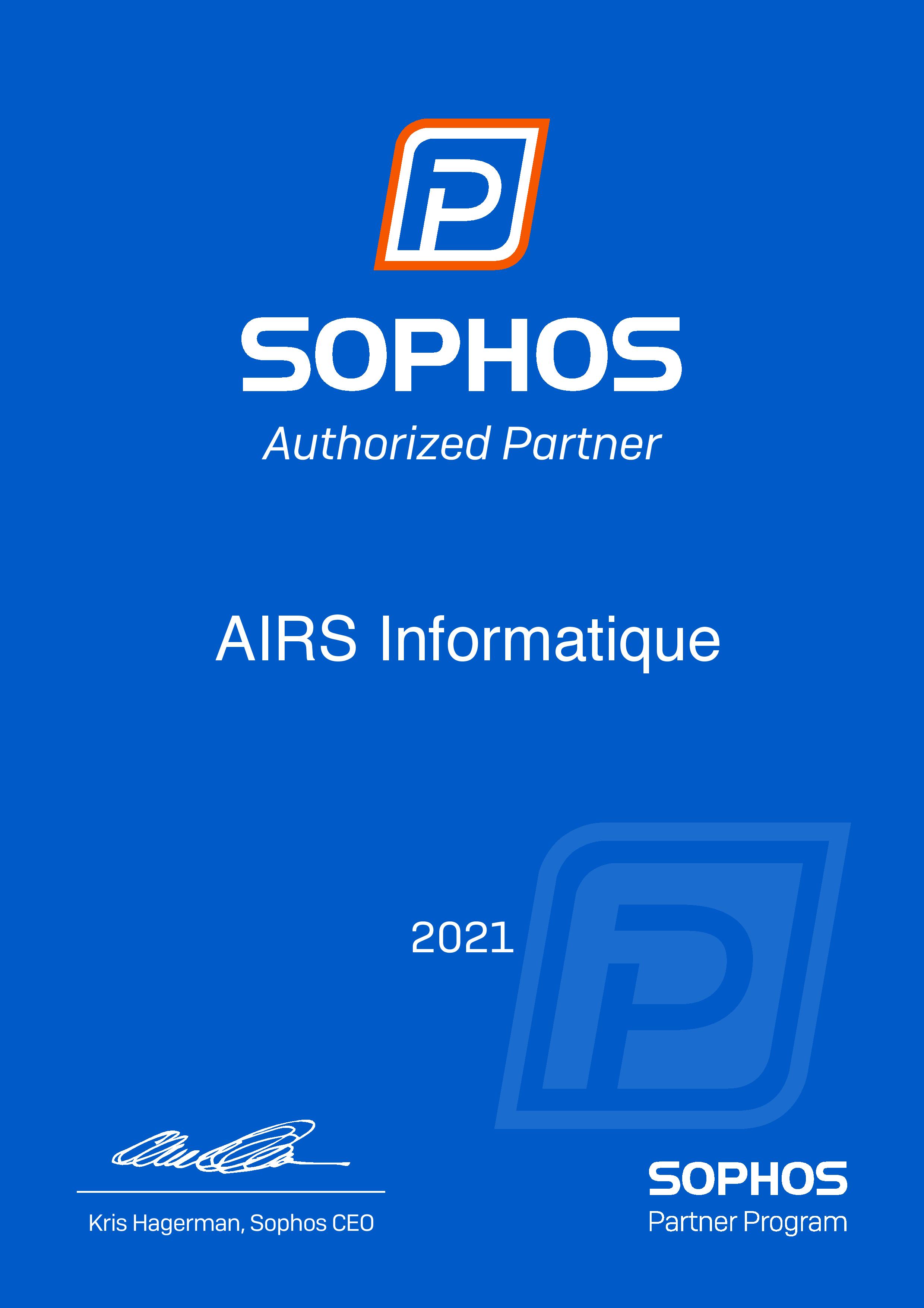 Certification Sophos